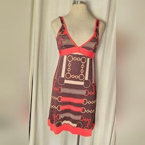 Vintage Bebe Knit Brown Dress